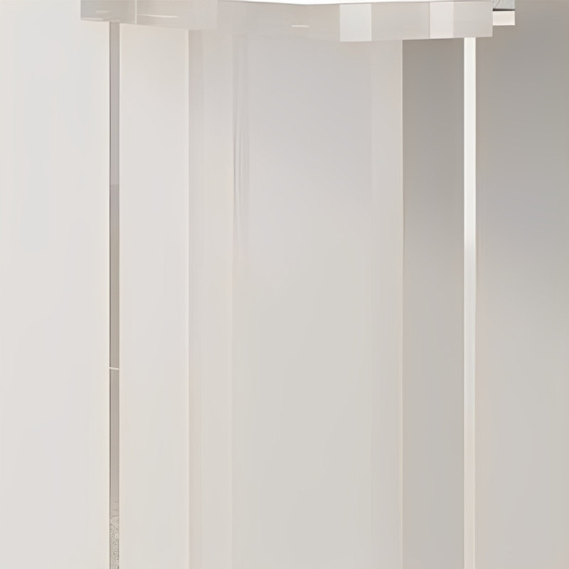 Console en pierre frittée en acrylique transparent, Gris, H 33,46 po x l 47,24 po x P 11,81 po