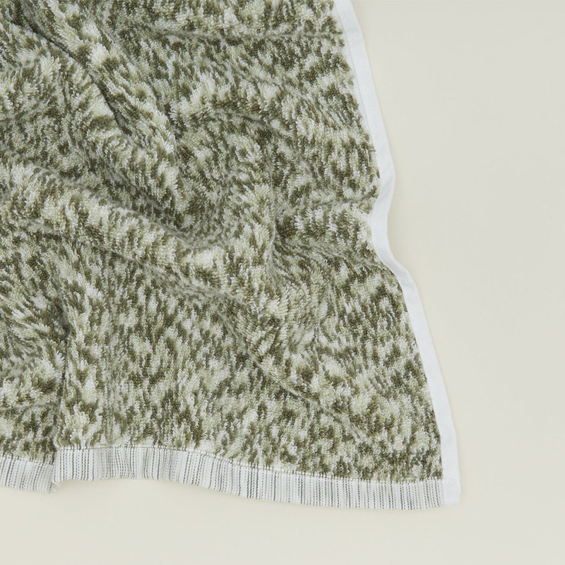 Space Dye Terry Hand Towel, Bath Towel - 1 Pack, Olive/Sage