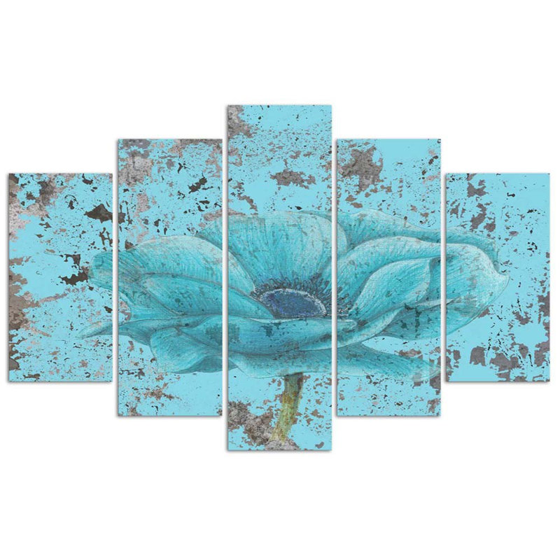 5 Piece No Frame Print on Canvas, 100cm H x 200cm W
