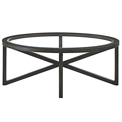 Oval Glass Coffee Table