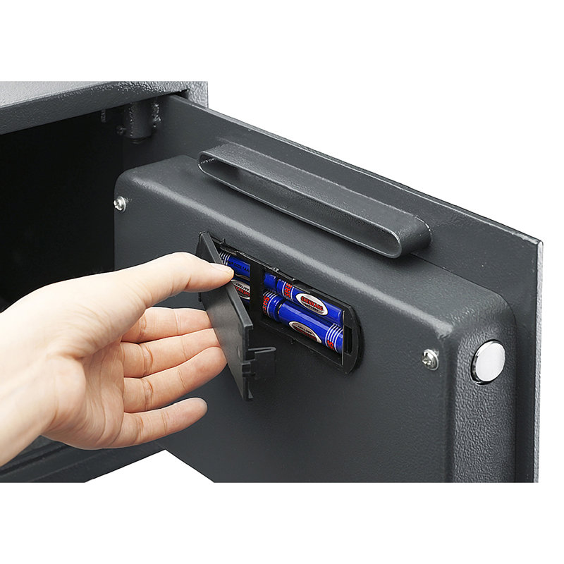 Coffre-fort électronique avec clavier et 2 clés de remplacement manuel Drop Safe