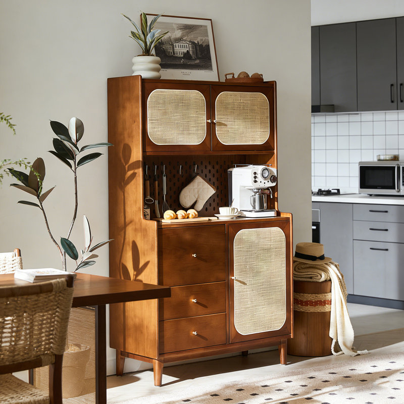Modern Versatile Solid Wood Accent Cabinet