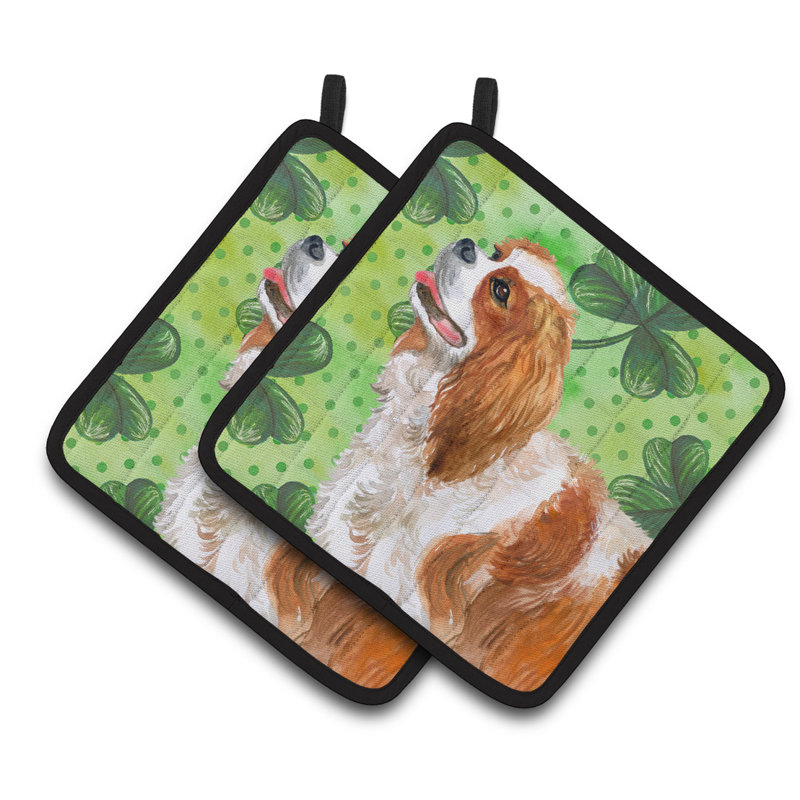 Caroline's Treasures Floral Polyester Potholder Set