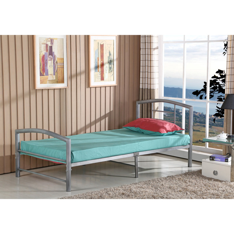 Lit plateforme simple Makale, Gris