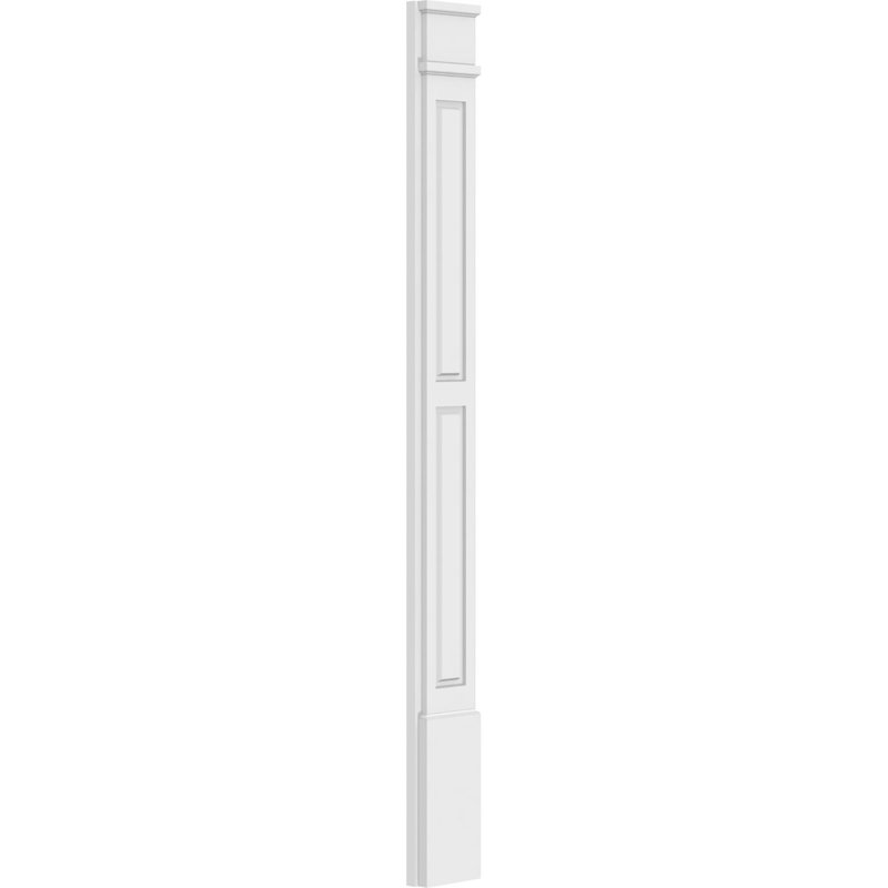 Pilier surélevé TruCraft, 96 po, 7 po, Base et chapiteau décoratifs
