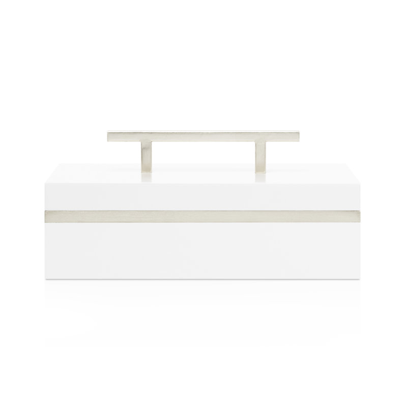 Citarelli Blair Box, White and Silver (Single)