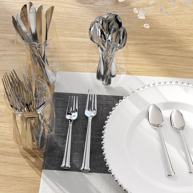 Eternal 5 Piece Flatware Set, Service for 1, Mirror Polished