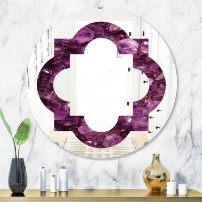Miroir mural éclectique Quatrefoil Gems