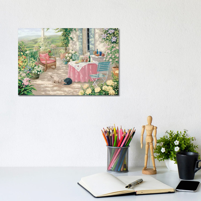 Brunch by Peter Motz - Wrapped Canvas Panoramic Painting, 20.32 cm H x 30.48 cm W
