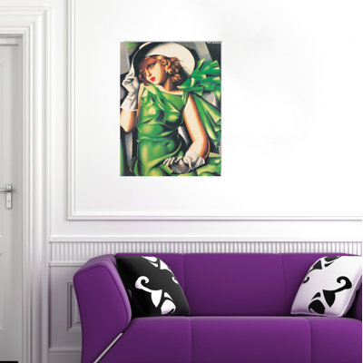 Giovane Ragazza Al Vento by De Lempicka - Single Picture Frame Print on MDF