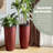 31"H Set Of 2 Oversized Eco-Friendly PP And Stone Honeycomb Textured  Tall Plastic Planter-1441709047
