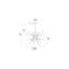 9 Light Starburst Chandelier – 30” Diameter, Gold Leaf Finish – Modern Ceiling Light for Dining Room, Living Room, Bedroom-1676324549