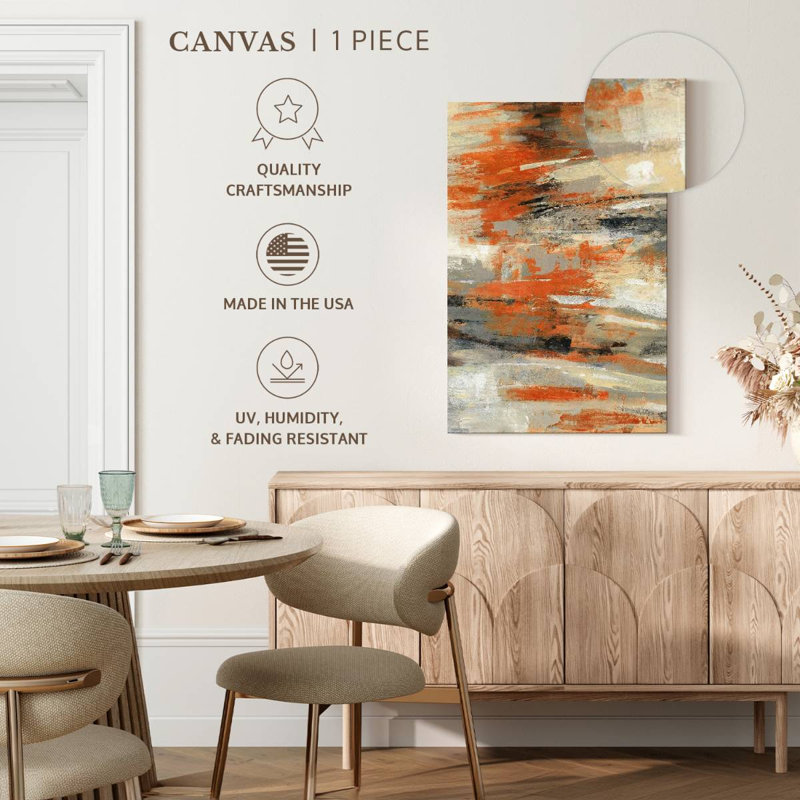 Golden Dust Orange II, reproduction sur toile, H 51 po x l 34 po x P 1,25 po
