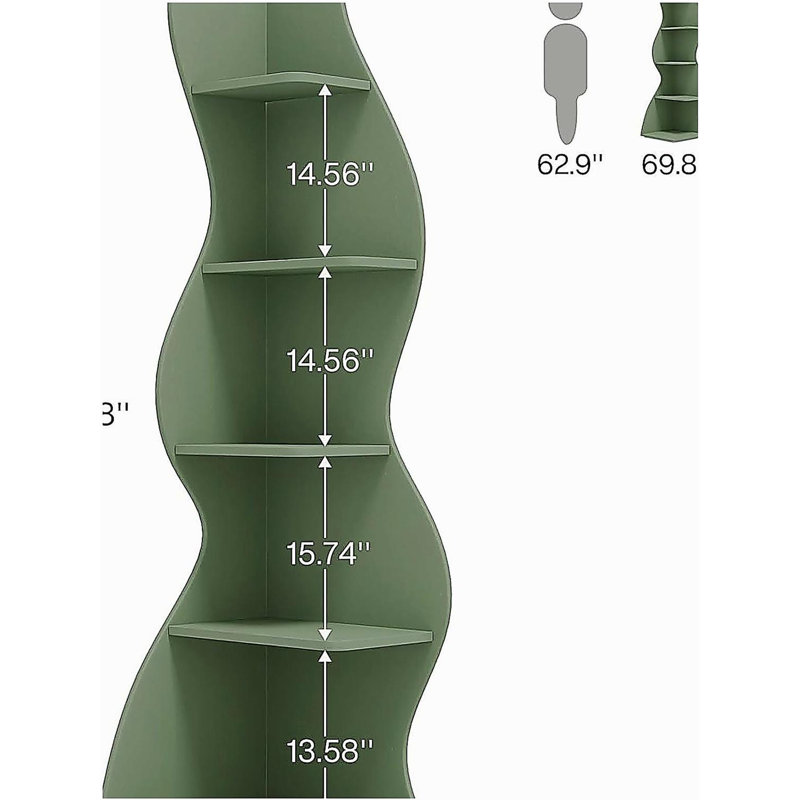 Support pour plante à 5 niveaux, Vert sauge