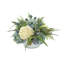 Betsy Miller Hydrangea Floral Arrangement in Glass Vase-1214343462