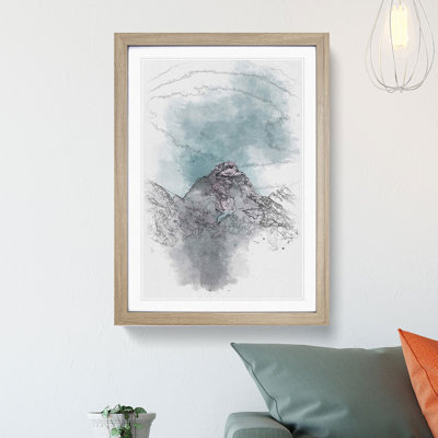 Mountain Peak In Wyoming - Single Picture Frame Painting on MDF