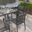 Steel Patio Dining Set Table,