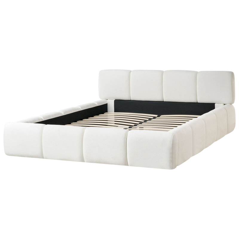 Upholstered Bed, Super King  (188 x230 cm), White