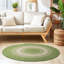 Tapis vert tressé à la main Enika-1750283759