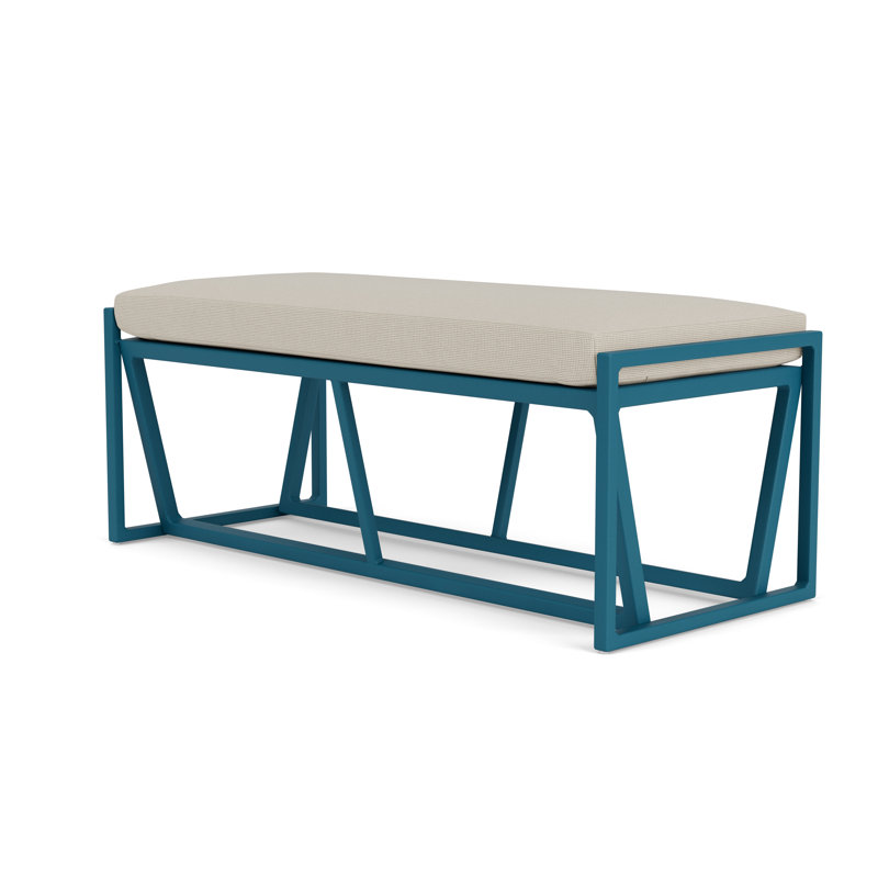 Summit Outdoor Dining Bench, Peacock, Fife Fog