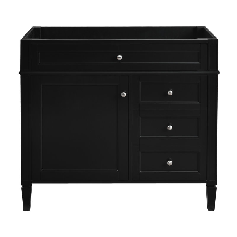 Meuble-lavabo 36 po (bases de meuble-lavabo seulement, sans lavabo supérieur), Noir