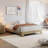 Wooden Platform Bed Frame, Minimalist Bed with Wood Slats Support, Underbed Space for Storage-301819717-301819718