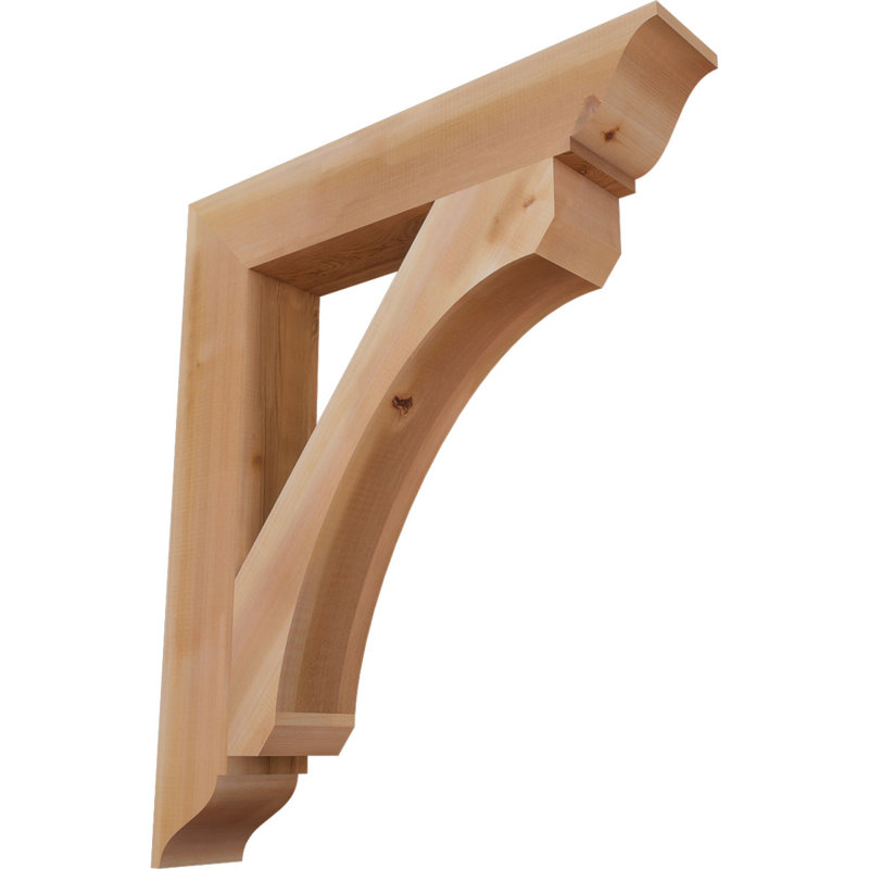 Support traditionnel lisse l 5 1/2 po x P 34 po x H 40 po, cèdre rouge de l'Ouest, Cèdre rouge, H 40 po x l 5,5 po x P 34 po