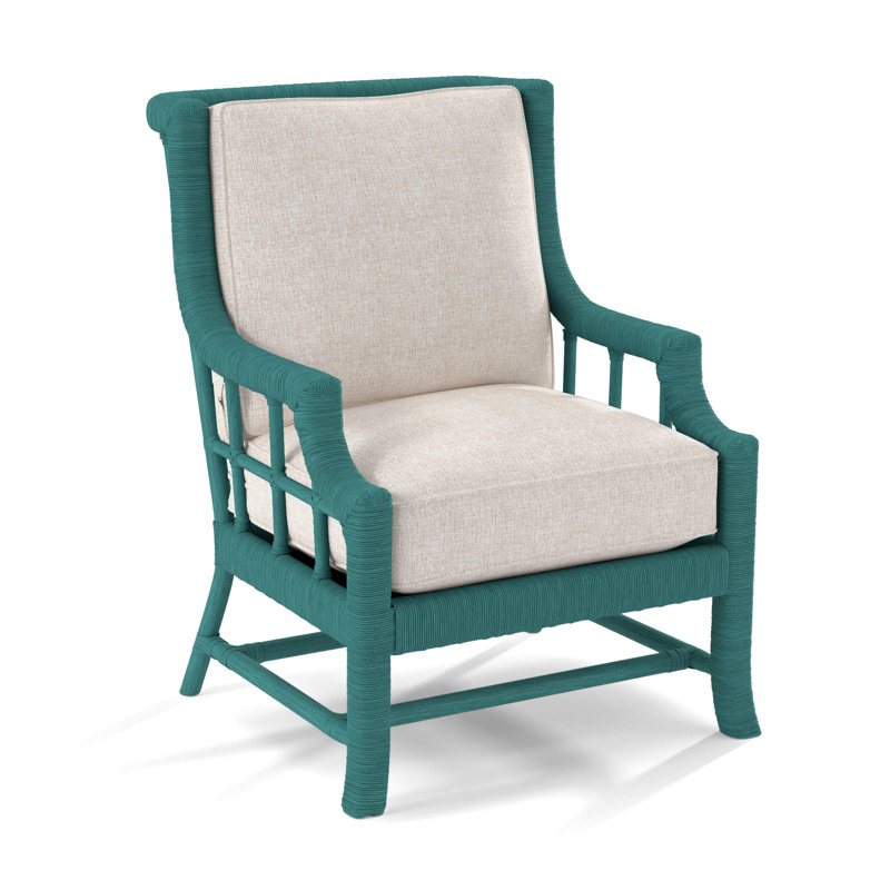 Lafayette Armchair, White Sugar Performance; 0863-91, Antique Black