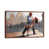 Classic Brown Wood Framed Canvas