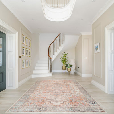 Kwok Oriental Cotton Flatweave Area Rug