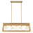 Ayling 5-Light 38" W Vintage Industrial Island Linear Chandelier with Rectangle Light Shade for Kitchen Island Dining Room-97780876