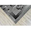 Tapis gris à motif abstrait contemporain et moderne épais avec effet 3D Little Sodbury