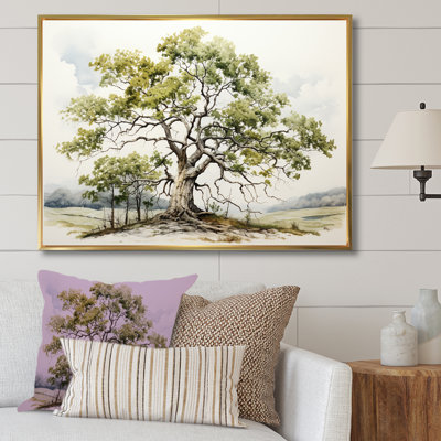 " Oak Trees In Monochromatic Palette "
