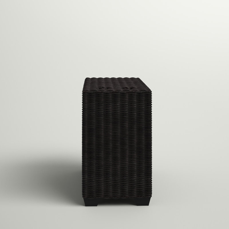 Ayomikun Rectangular Metal Outdoor Side Table