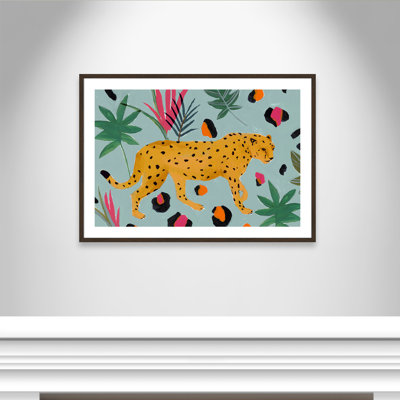 Nyles "Walking Cheetah II" Painting by Isabelle Z