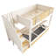 Single (3') Bunk Bed with ottoman and storage stairs white
