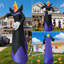 10 pieds d'Halloween gonflable sans tête Grim Reaper avec des lumières à DEL sculptant le globe oculaire du crâne des Fêtes pour un décor de pelouse ultime d'Halloween