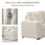 Canapé-lit modulaire en U escamotable avec méridienne de rangement pour le salon-602045465