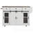 58" Farmhouse Kitchen Island with Storage-307750736