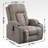Infinite Position Single Motor Up To 350 LBS Power Lift Recliner Chair For Elderly, Heavy Duty Motion Mechanism With 8-Point Vibration Massage And Lumbar Heating, USB Charging Port, Cup Holders-1324231133