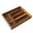 Bloomhouse 20 Piece Stone Washed Gold Flatware 18/10 Stainless Steel Silverware Cutlery Utensil Set With Acacia Wood Caddy - Service for 4-112383205