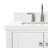 Cambridge 37'' Solid Wood Single Bathroom Vanity in White, with 1.5'' Pure White Quartz Top, Left Offset, Rectangle Sink-1949423148-1898679640