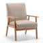 Fauteuil de style Mid-Century moderne de 25,38 po de largeur, chameau clair-429749283