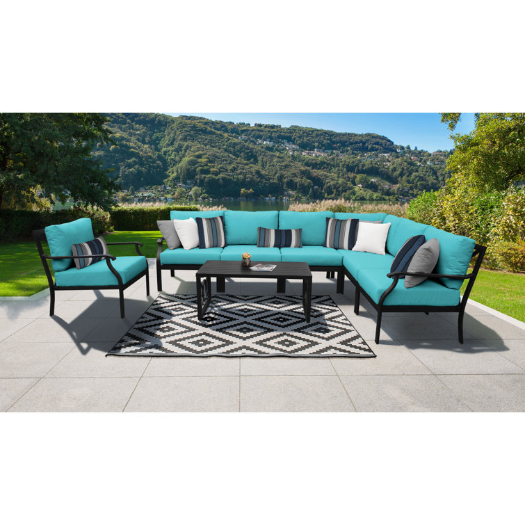 Madison 7 - Person Modular Patio Conversation Sets with Cushions