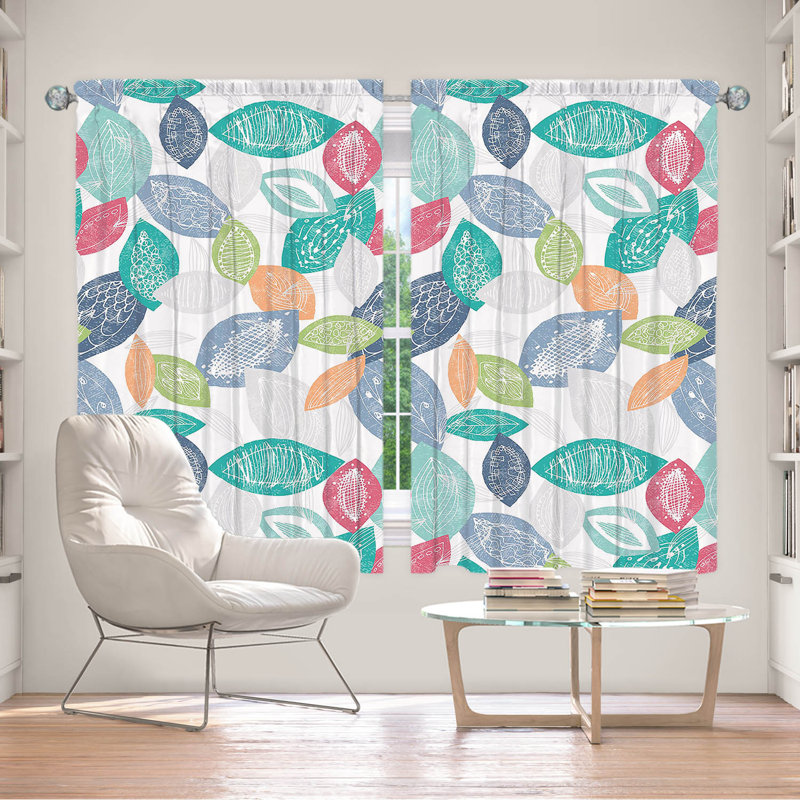 Paire de rideaux obscurcissant en polyester Eduarte, L 40 po x L 52 po