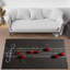 Tapis à motif floral non tissé à motif floral avec palette de couleurs sophistiquée-126646035