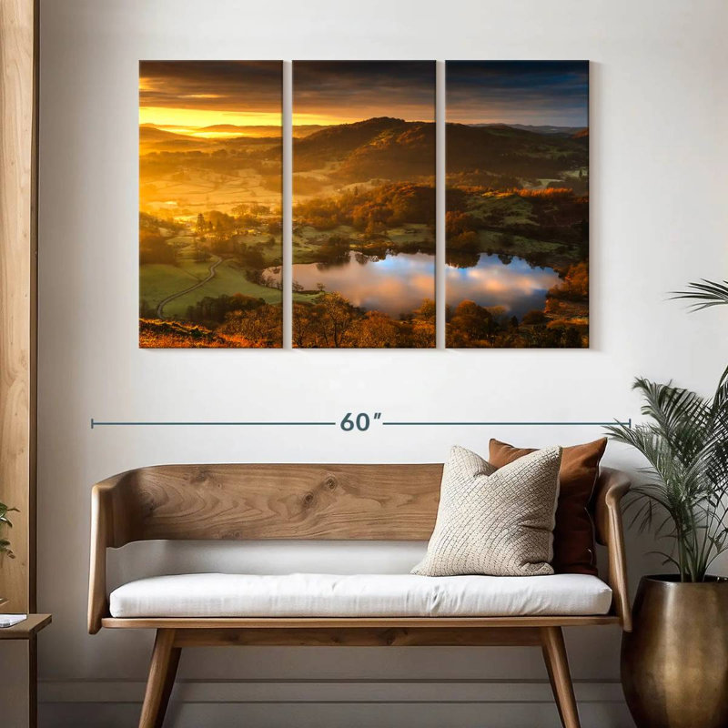 Alvord Loughrigg Tarn At Sunrise, 32" H x 50" W
