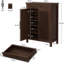 Armoire de rangement autoportante avec 2 portes et un tiroir