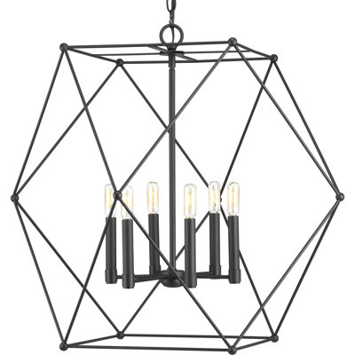 Luminaire suspendu géométrique à 6 lumières Cecere