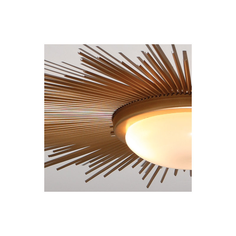 Sunburst 2-Light Fixture Flush Mount